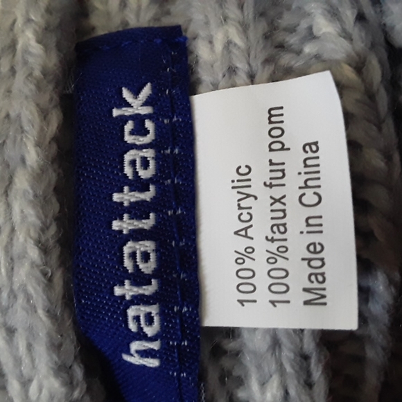 Hat Attack Rib Faux Fur Pom Hat - Picture 7 of 8